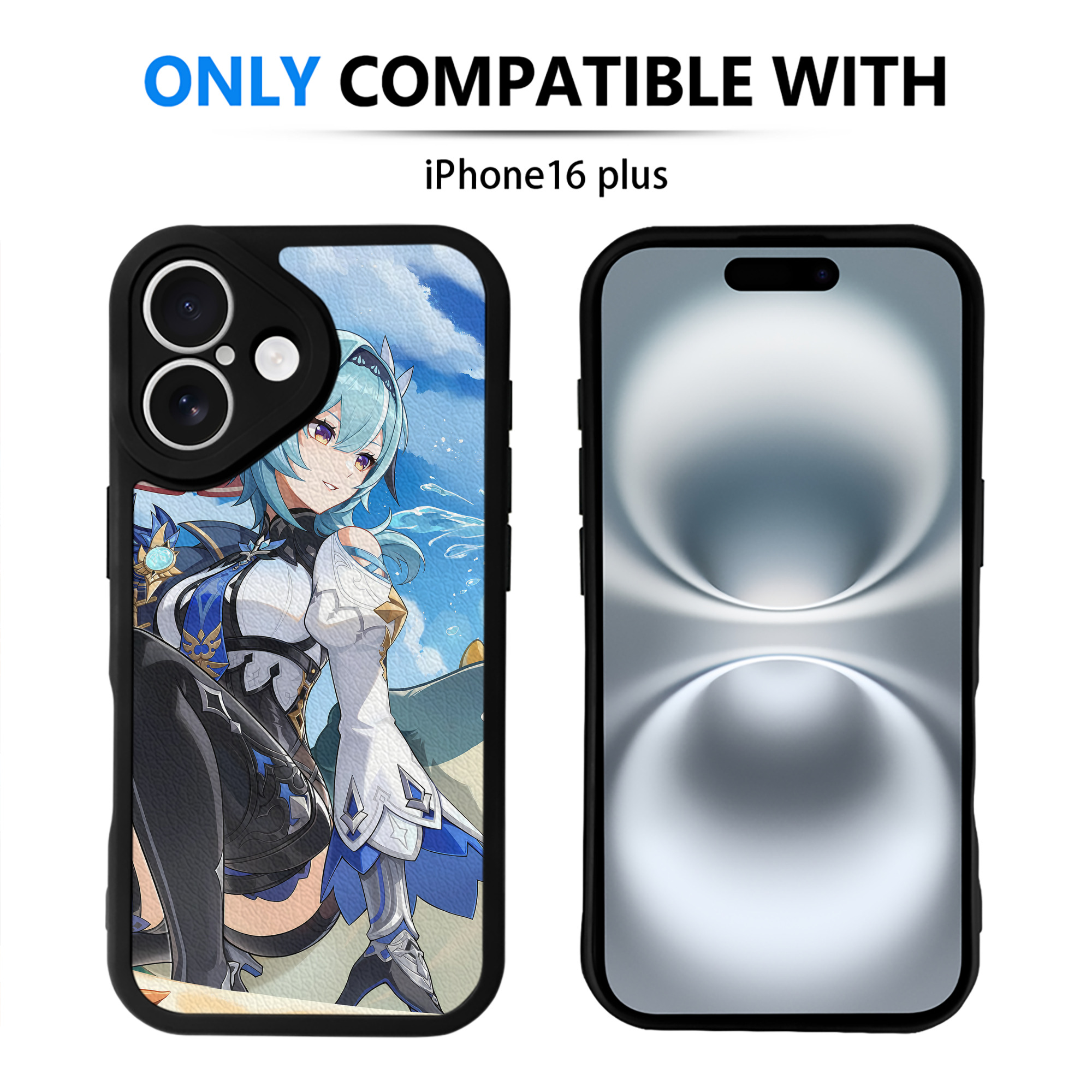 げんし神 genshin 【iPhone 16シリーズ対応】シリコンスマホケース（レザー調） 材質：シリコン